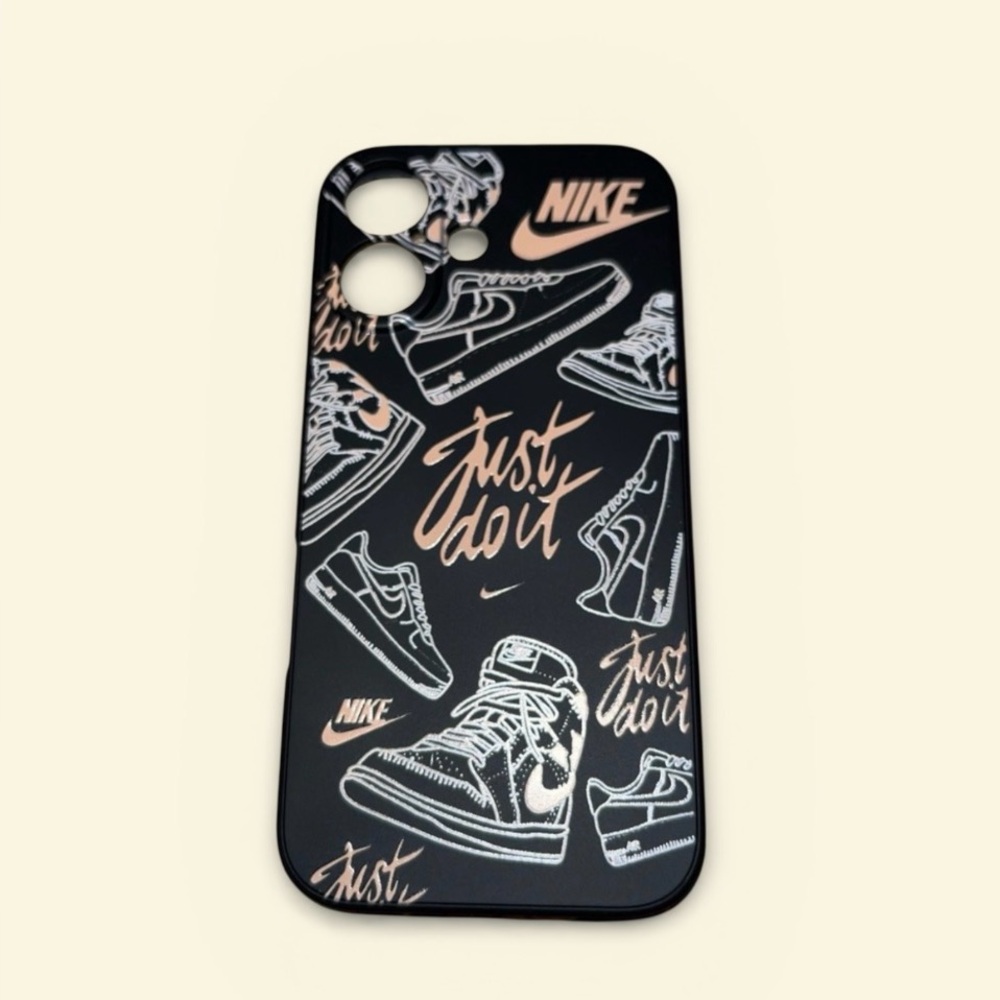 Black iPhone 16 Case with Graphic Design   6.1 inch (diagonal)